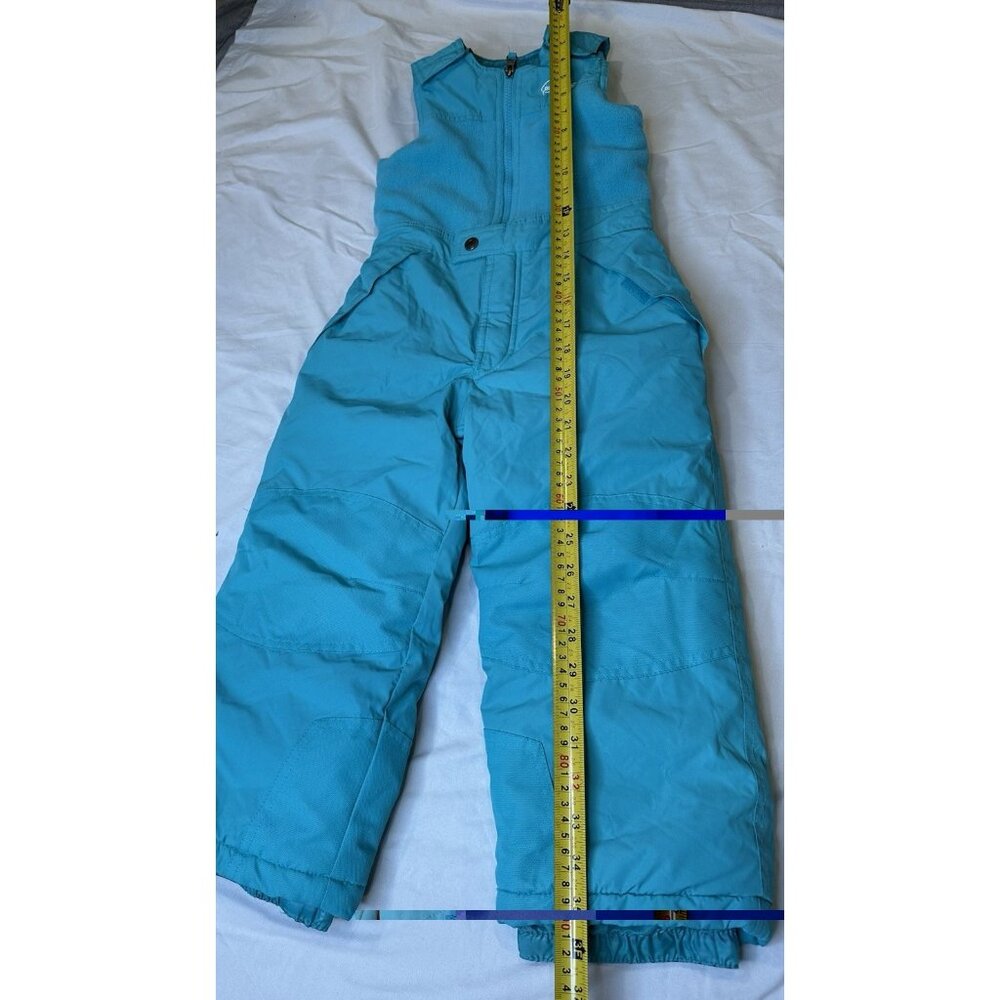 Snozu Toddler Girls Winter Ski Overall Snow Bibs Teal Outdoor Size 5 - Picture 5 of 6